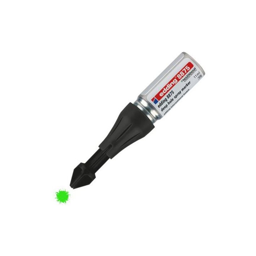 4057305066374-edding - Marqueur Spray Zones Inaccessibles e-8875 Vert Fluo - Pulvérisation jusqu'à 100-P_405262543_2-3