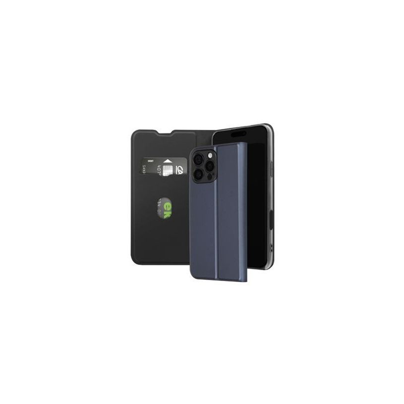 3701263533386-JAYM - Etui Folio Stand Soft Touch pour Samsung Galaxy A17 - bleu--1