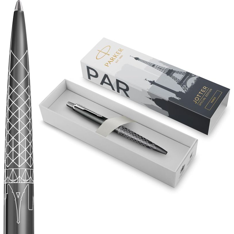 3026982216014-Parker Jotter Special Edition Paris - Stylo à bille - bleu - moyen - rétractable--1