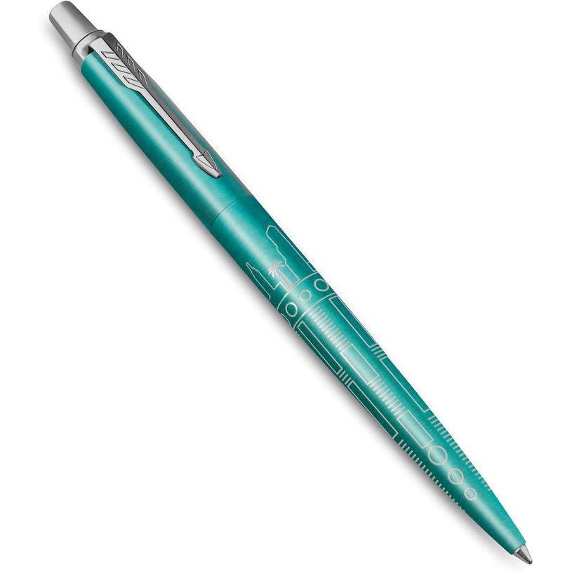 3026982216021-Parker Jotter Special Edition Miami - Stylo à bille - bleu - moyen - rétractable--0