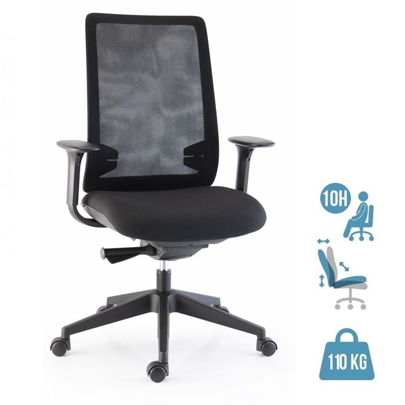 3660916028344-Fauteuil EVON - accoudoirs 4D - pietement noir--0