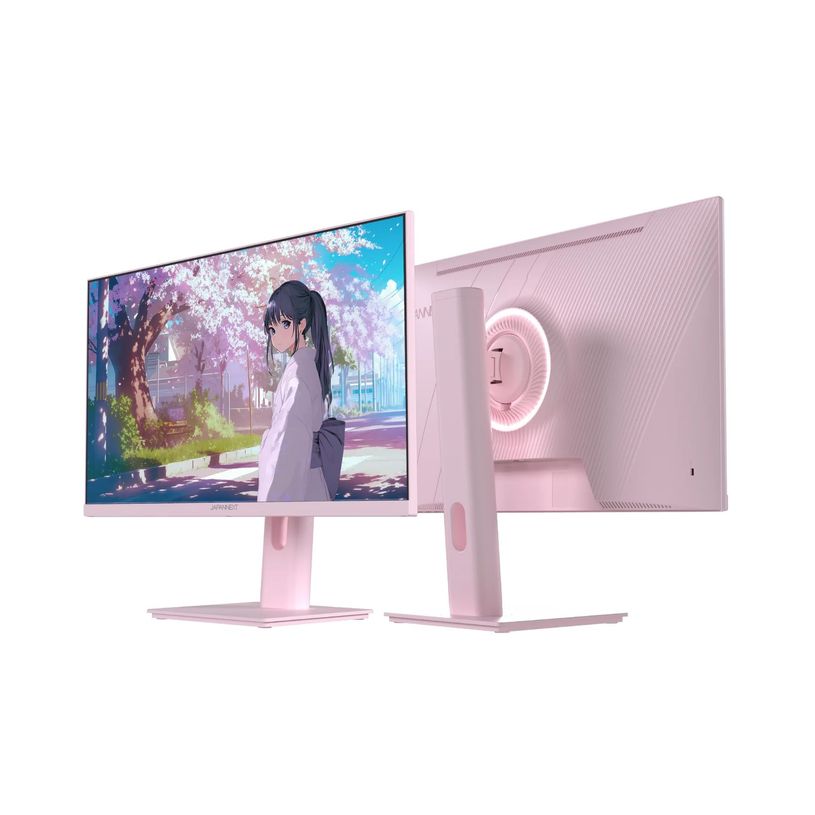 4589511170861-JAPANNEXT JN-IPS238G120F-HSP - Écran LED 23,8" - Full HD (1080p) - 120 Hz - rose pastel--1