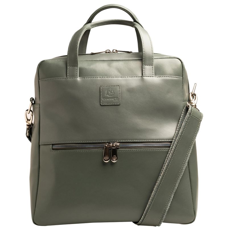 3130630172369-Exacompta Exactive - Sac à dos ordinateur - Cuir - gris--0