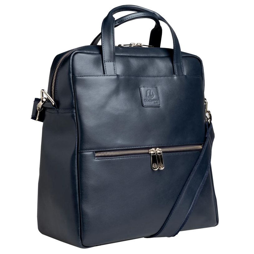 3130630172376-Exacompta Exactive - Sac à dos ordinateur - Cuir - bleu marine--2