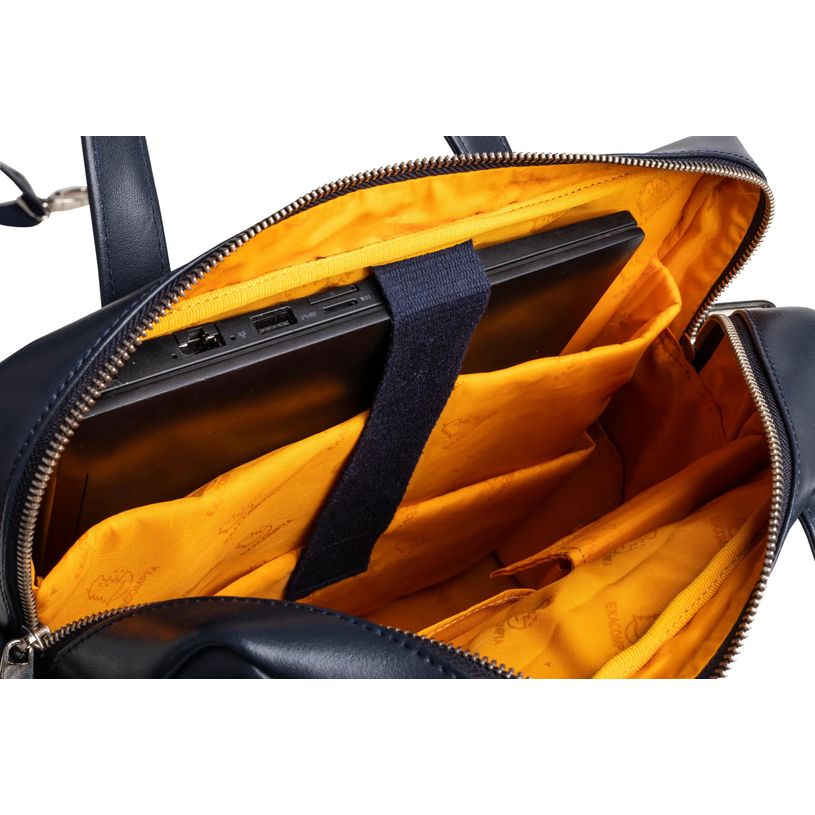 3130630172376-Exacompta Exactive - Sac à dos ordinateur - Cuir - bleu marine--7