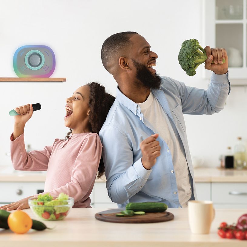 3420744773577-Metronic - Enceinte karaoké Charlie avec microphone --6