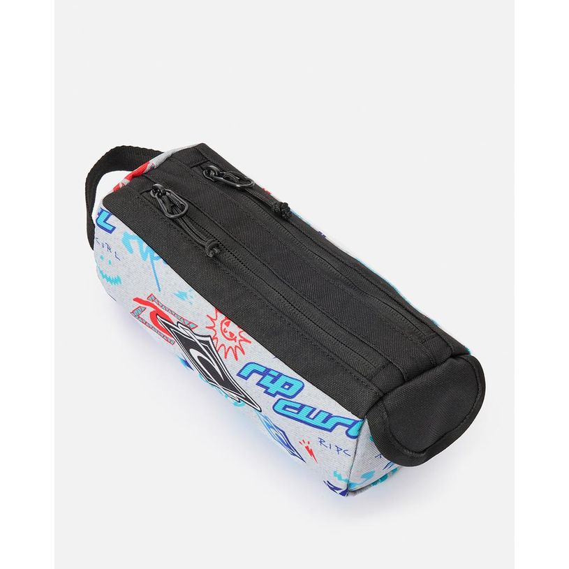 9360690640971-RIP CURL – Trousse Light Grey – 2 compartiments – 21 × 8 × 8 cm--3