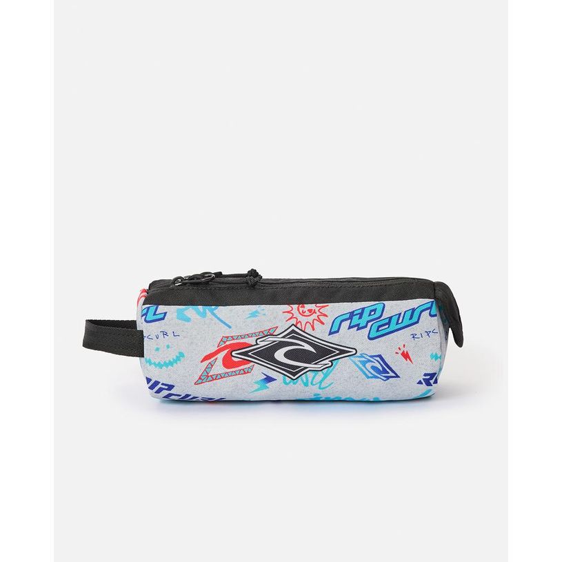 9360690640971-RIP CURL – Trousse Light Grey – 2 compartiments – 21 × 8 × 8 cm--0