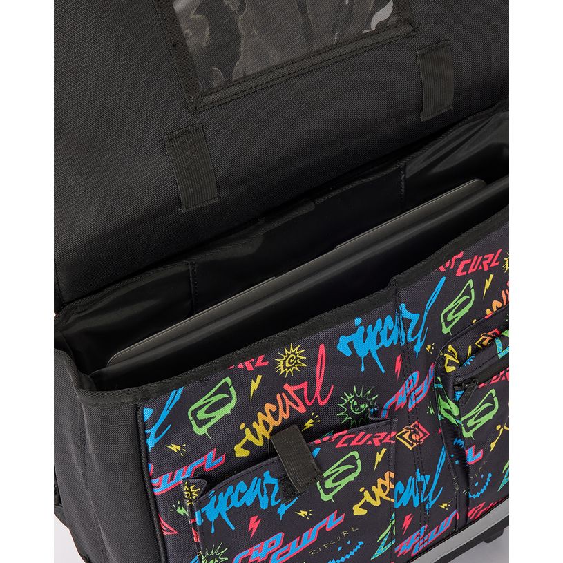 9360690641374-RIP CURL – Cartable à roulettes Multicolor – 2 compartiments – 40 × 38 × 21 cm--2