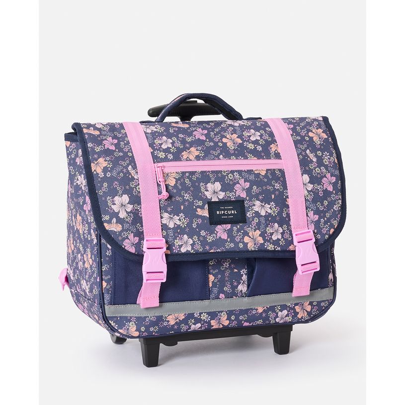 9360690621499-RIP CURL – Cartable à roulettes Navy Pink – 2 compartiments – 41 × 38 × 21 cm--0