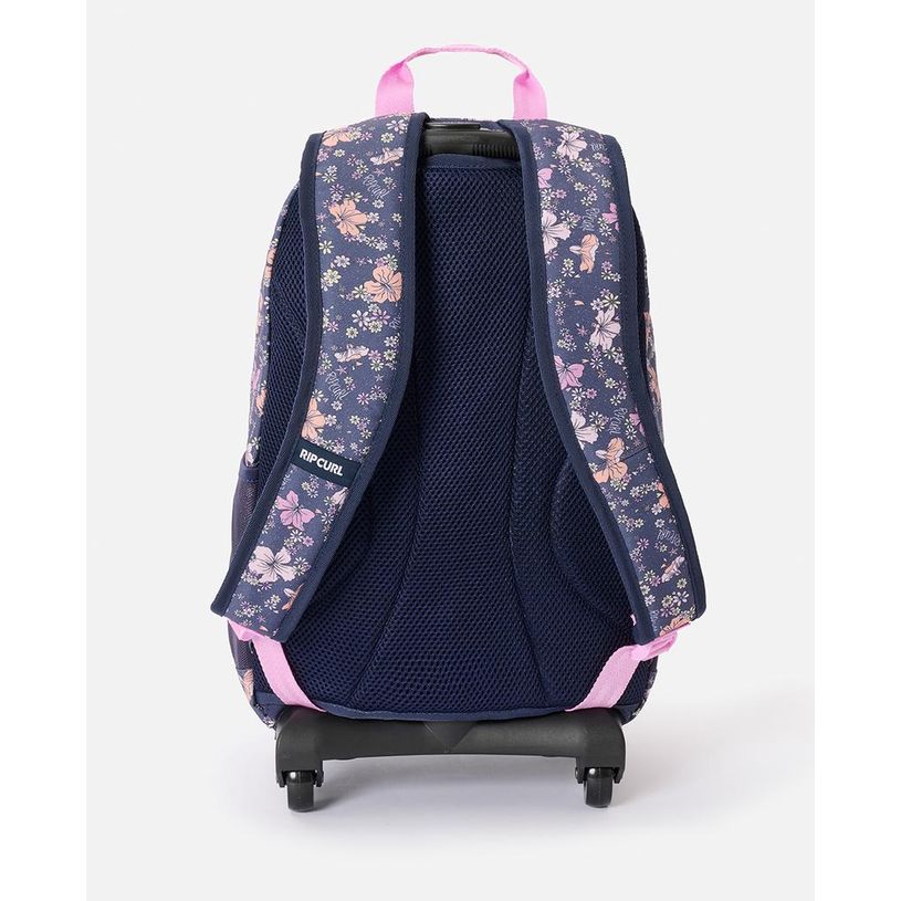 9360690621437-RIP CURL – Sac à dos à roulettes Navy Pink – 2 compartiments – 49 × 32 × 22 cm--1