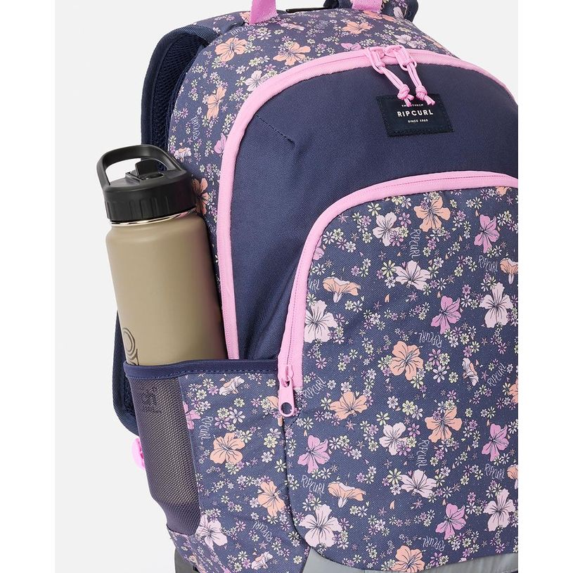 9360690621437-RIP CURL – Sac à dos à roulettes Navy Pink – 2 compartiments – 49 × 32 × 22 cm--2