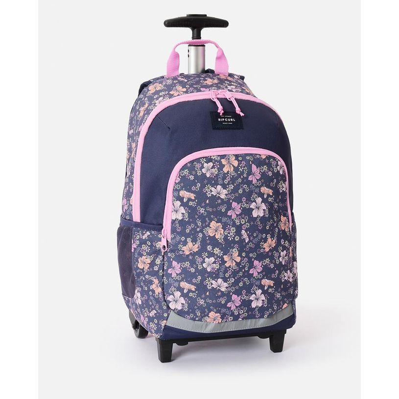 9360690621437-RIP CURL – Sac à dos à roulettes Navy Pink – 2 compartiments – 49 × 32 × 22 cm--3