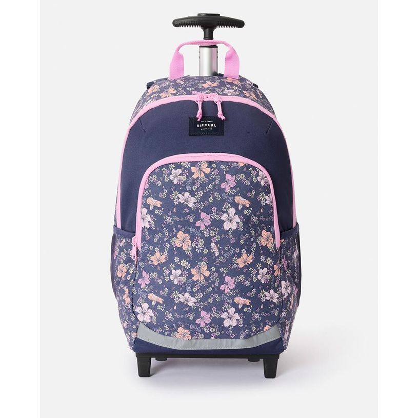 9360690621437-RIP CURL – Sac à dos à roulettes Navy Pink – 2 compartiments – 49 × 32 × 22 cm--0