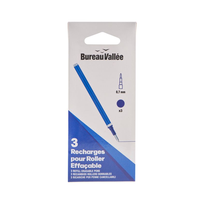 3539012006337-Bureau Vallée - 3 Recharges Roller Thermosensible - Bleu--0