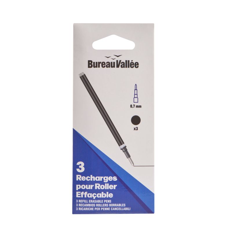 3539012006344-Bureau Vallée - 3 Recharges Roller Thermosensible - Noir--0