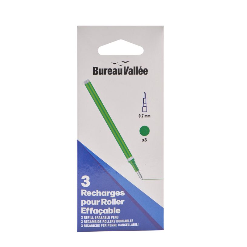 3539012006351-Bureau Vallée - 3 Recharges Roller Thermosensible - Vert--0