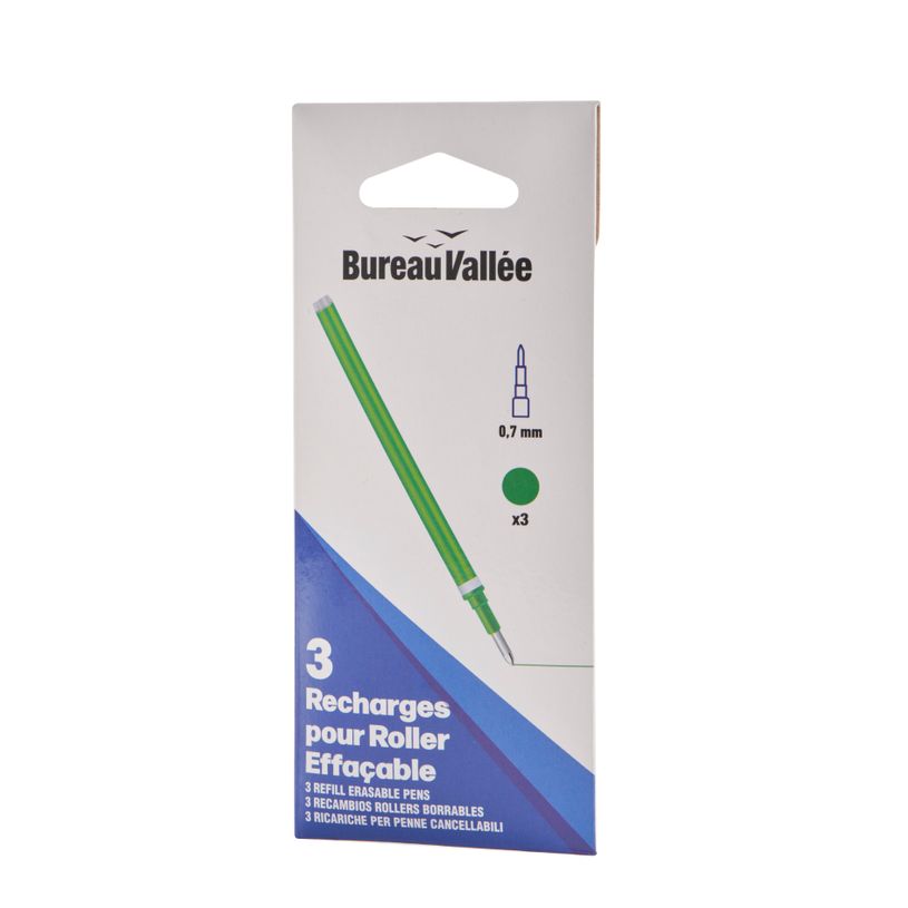 3539012006351-Bureau Vallée - 3 Recharges Roller Thermosensible - Vert--2