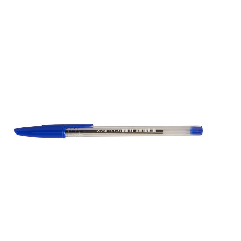 3539012006481-Bureau Vallée – Stylo bille 1 mm bleu--0