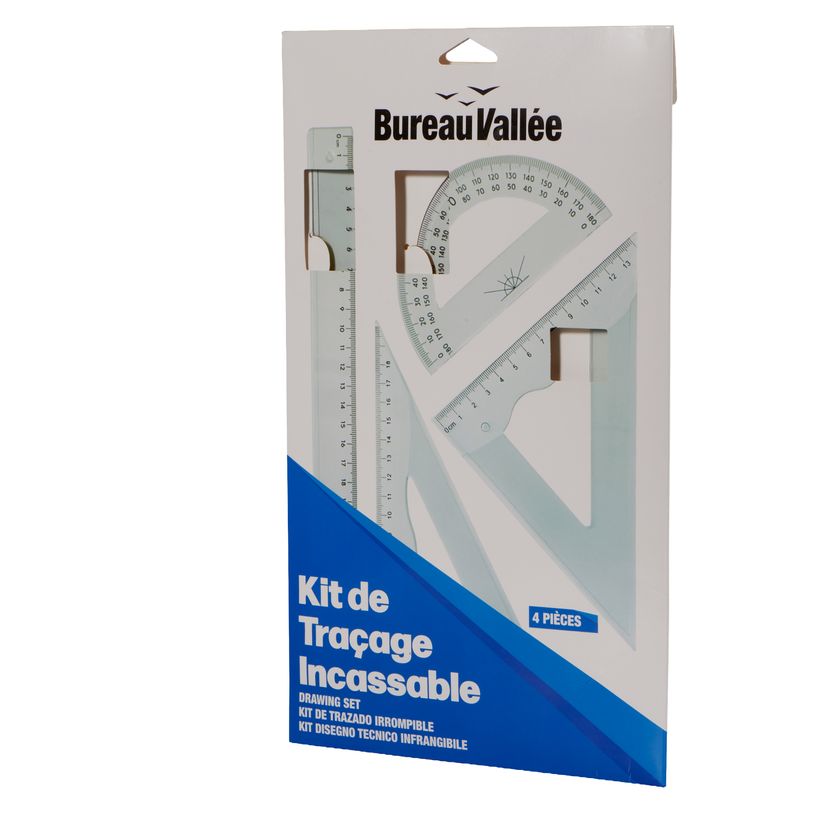 3539012007112-Bureau Vallée – Kit de Traçage 4 Pièces - Incassable--2