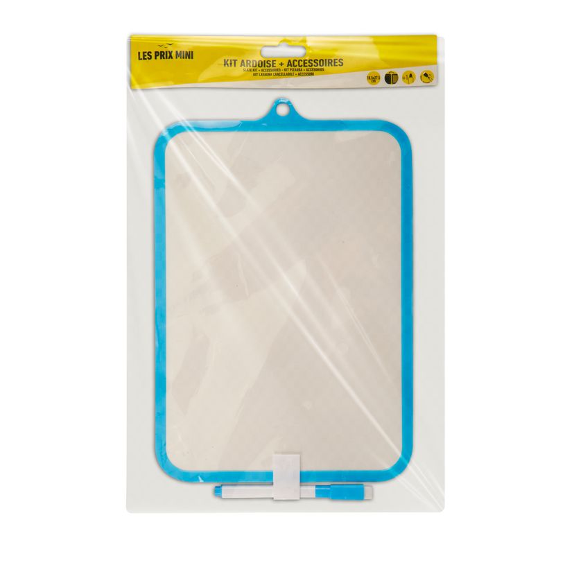 404052637878-Les Prix Mini – Ardoise blanche 18,5 × 27,5 cm – Feutre fin + effacette inclus--0