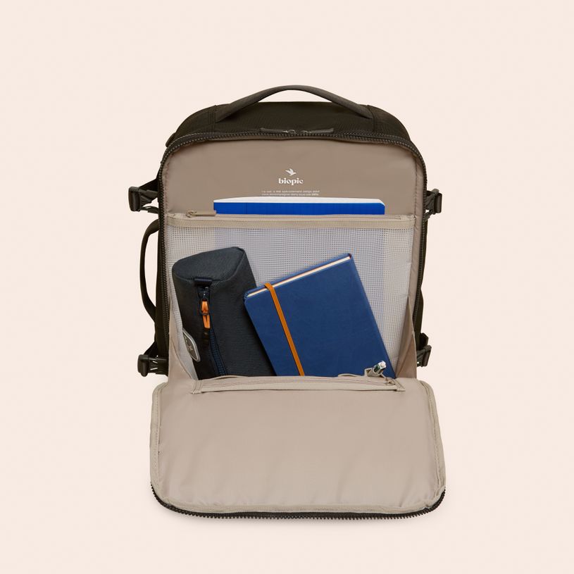3701749500833-Sac 48H Roméo - 33 cm - 1 compartiment - noir - Biopic--6