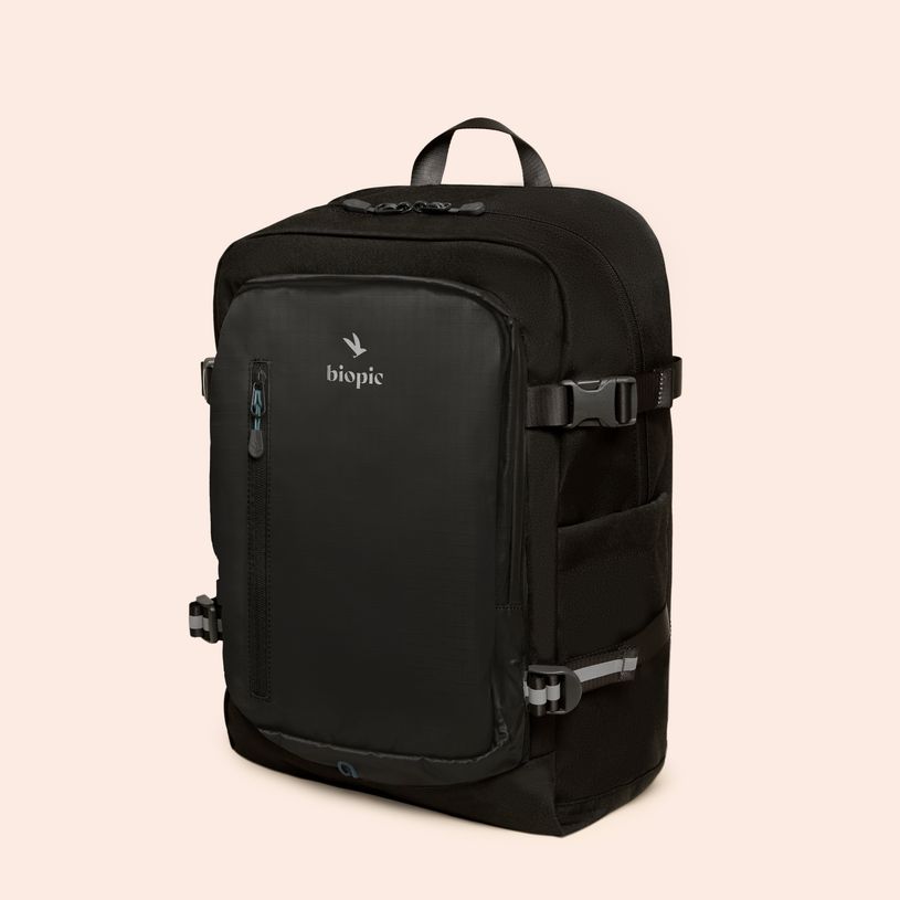 3701749500710-Sac à dos Multipoche James - 44 cm - 1 compartiment - noir - Biopic--1