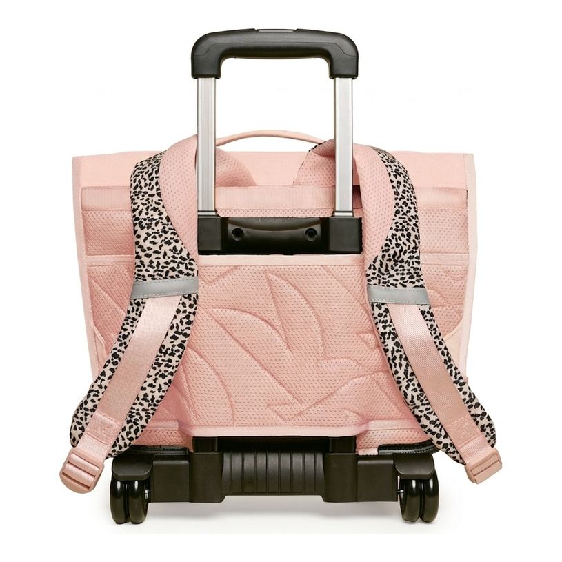 3701749500925-Cartable à roulettes scolaire Léo - 38 cm - 2 compratiments - wild - Biopic--2