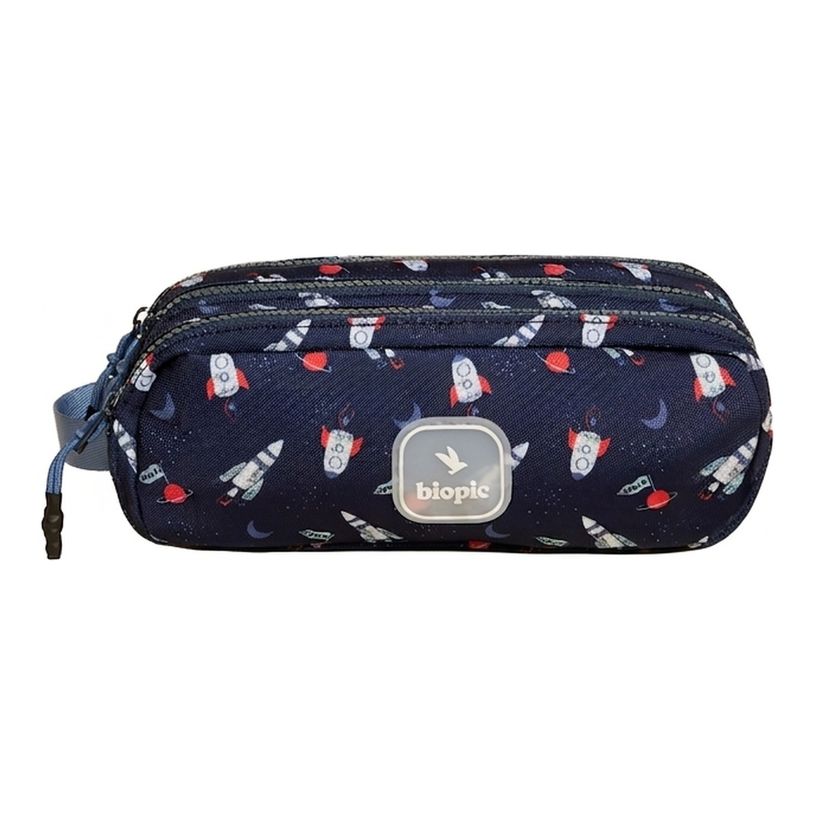 3701749500659-Biopic - Trousse tri zip scolaire - Anais - galaxy--0