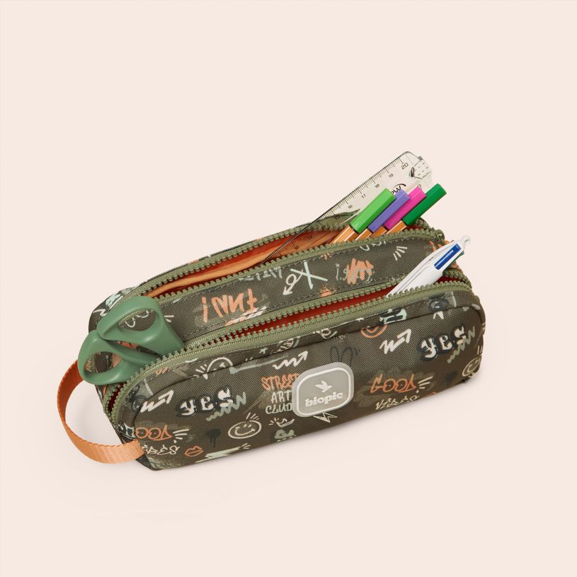 3701749500673-Biopic - Trousse double entrée scolaire - Juliette - graffiti--2
