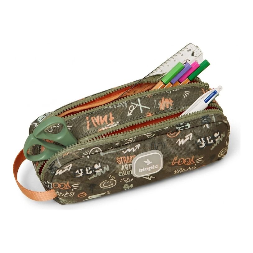 3701749500673-Biopic - Trousse double entrée scolaire - Juliette - graffiti--2