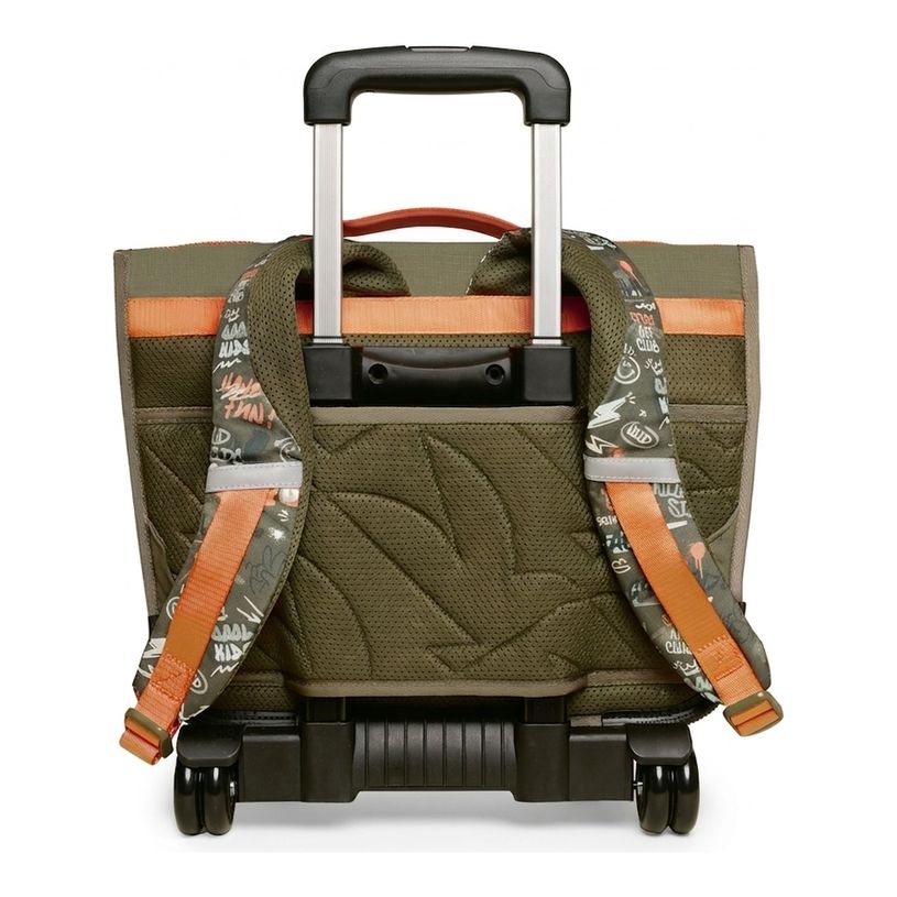 3701749500918-Cartable à roulettes scolaire Léo - 38 cm - 2 compratiments - graffiti - Biopic--2