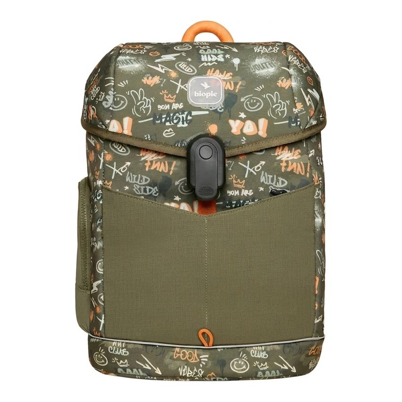 3701749500888-Sac à dos scolaire Raphael - 40,5 cm- 1 compartiment - pgraffiti - Biopic--0
