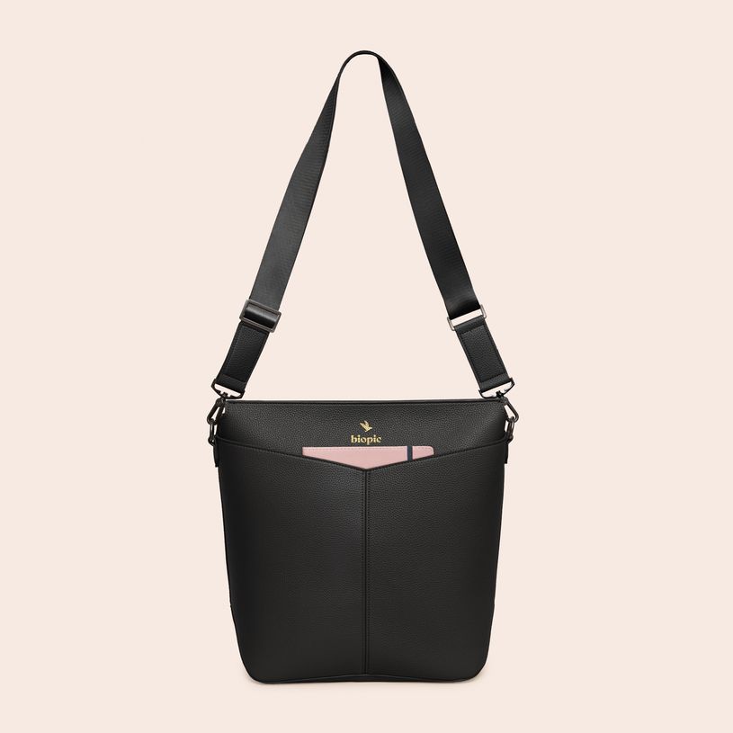 3701749500857-Sac Seau Diane - 33 cm - 1 compartiment - noir - Biopic--1