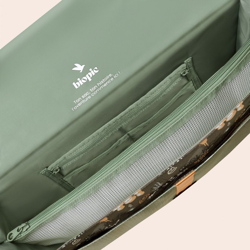 3701749500932-Cartable scolaire Léo - 38 cm - 2 compartiments - graffiti - Biopic--4