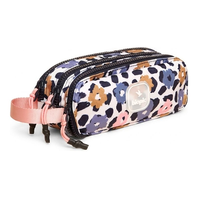 3701749500642-Biopic - Trousse tri zip scolaire - Anais - poppy--1