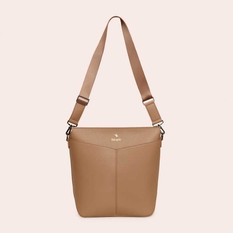 3701749500864-Sac Seau Diane - 33 cm - 1 compartiment - camel - Biopic--0