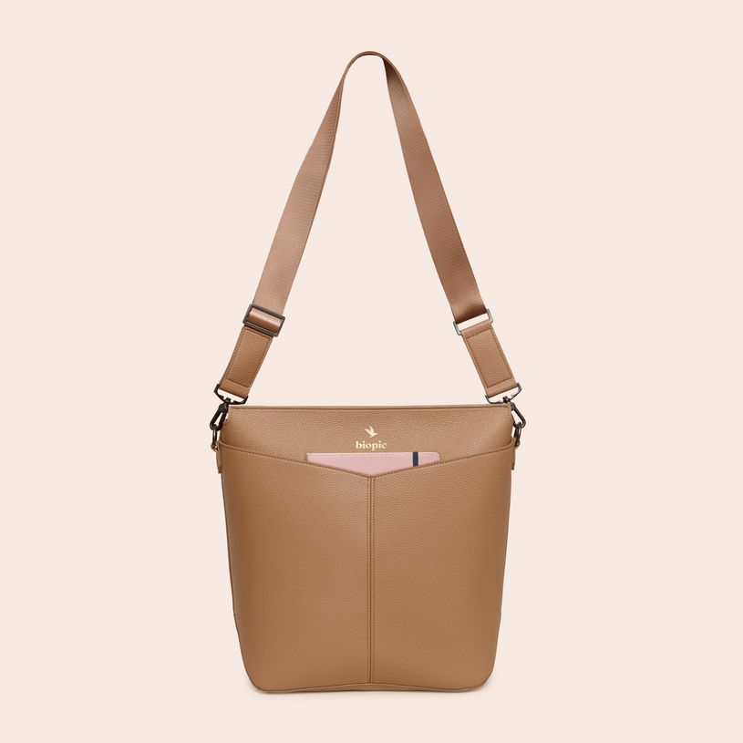3701749500864-Sac Seau Diane - 33 cm - 1 compartiment - camel - Biopic--1