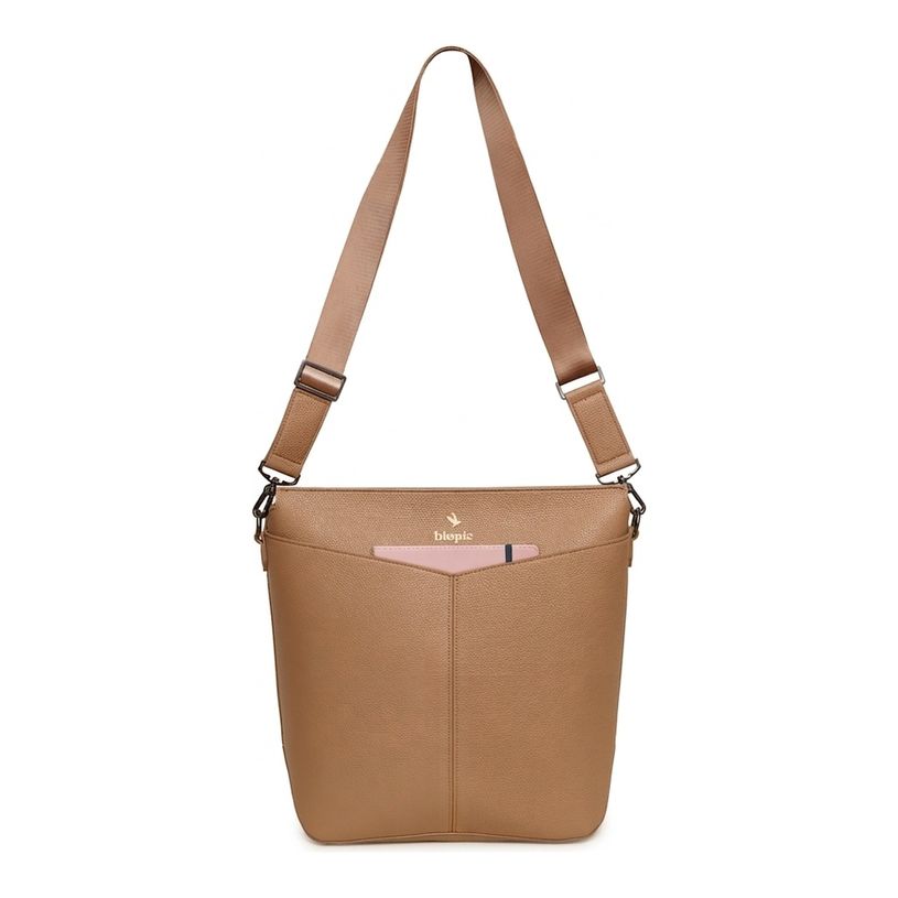 3701749500864-Sac Seau Diane - 33 cm - 1 compartiment - camel - Biopic--1