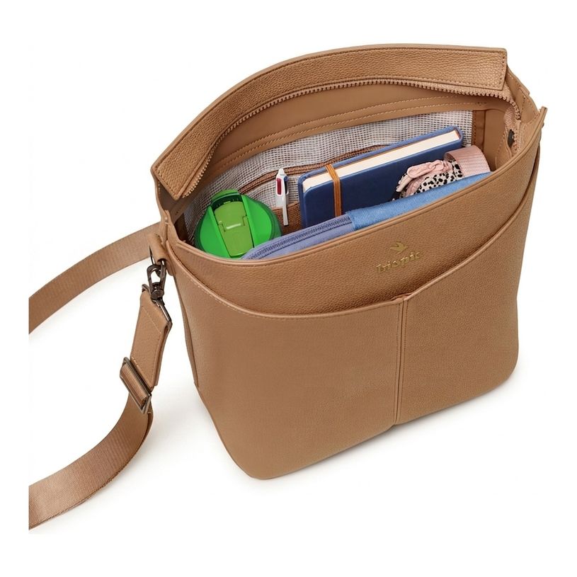 3701749500864-Sac Seau Diane - 33 cm - 1 compartiment - camel - Biopic--5