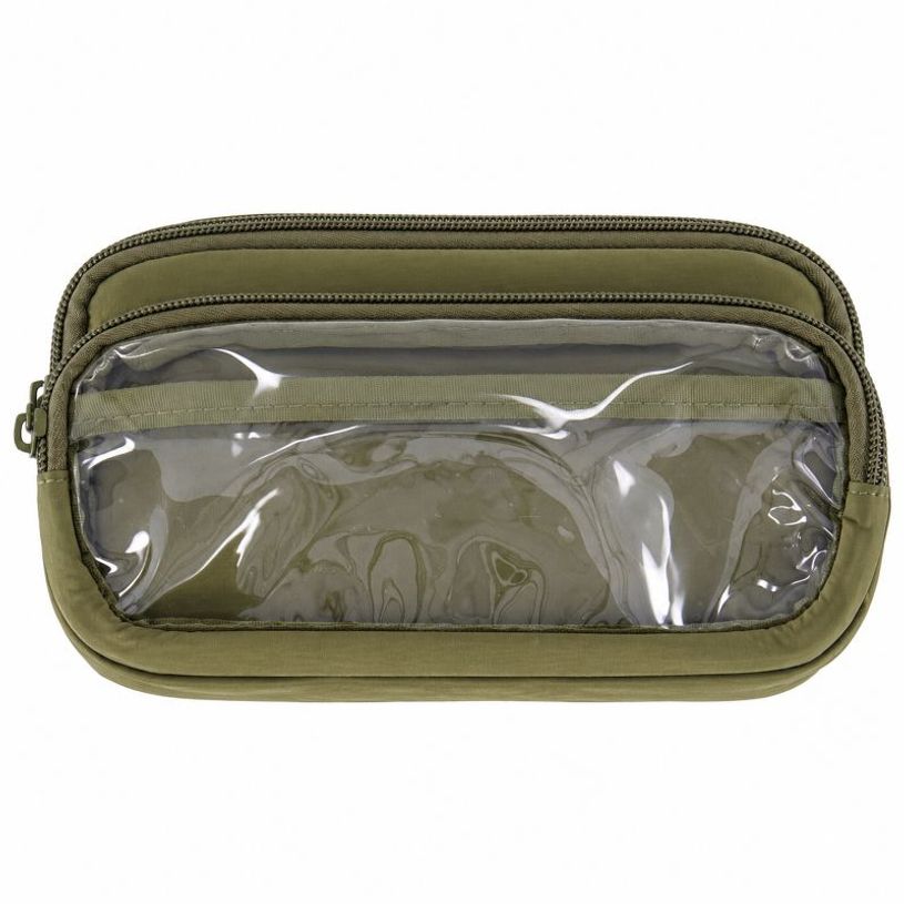 3539012007143-Trousse Rectangulaire Nylon - 3 Compartiments - 21 x 8 x 13 cm - Assortis--1