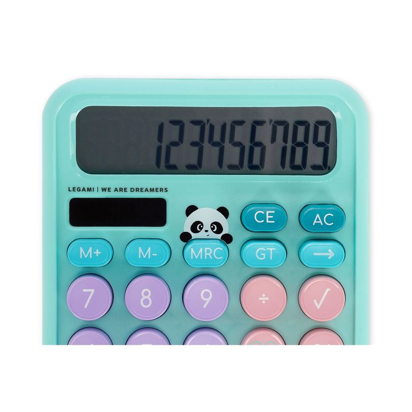 8052694036492-LEGAMI - Calculatrice de bureau - 12 chiffres - panneau solaire, pile - panda-P_405263030_1-3