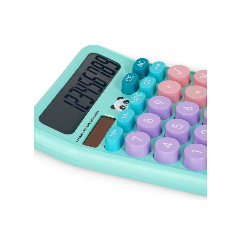 8052694036492-LEGAMI - Calculatrice de bureau - 12 chiffres - panneau solaire, pile - panda-P_405263030_3-1