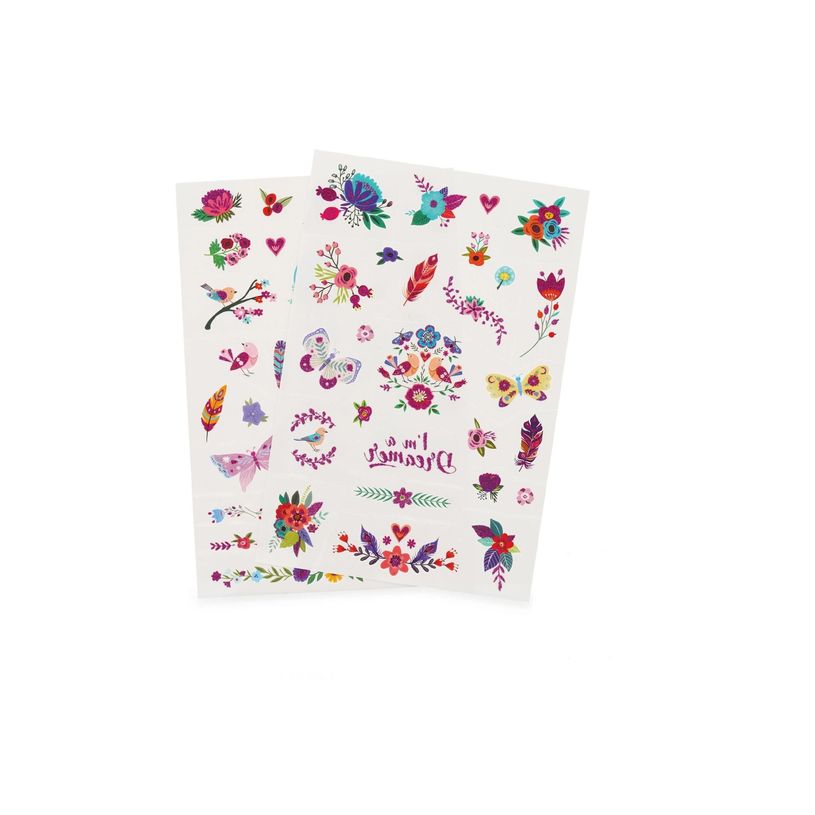 8052694028282-LEGAMI Wonderland - Tatouage temporaire - 50 pièces - fleurs-P_405263068_2-0