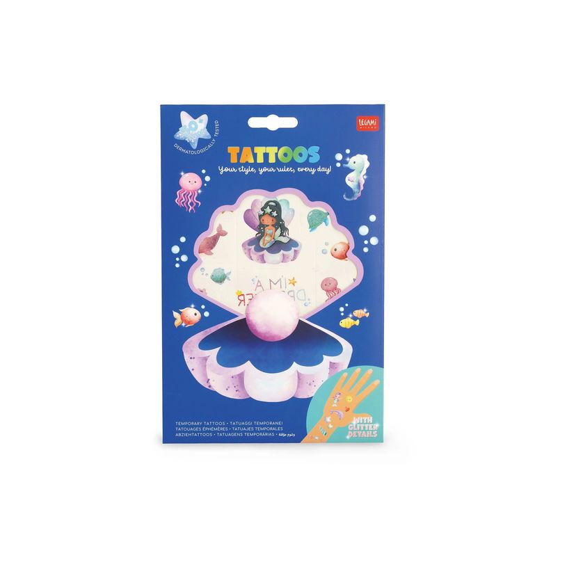 8052694028305-LEGAMI Wonderland - Tatouage temporaire - 50 pièces - sirène-P_405263069_1-1