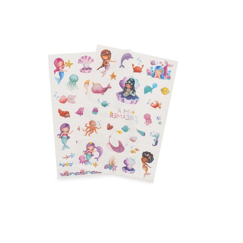 8052694028305-LEGAMI Wonderland - Tatouage temporaire - 50 pièces - sirène-P_405263069_2-0