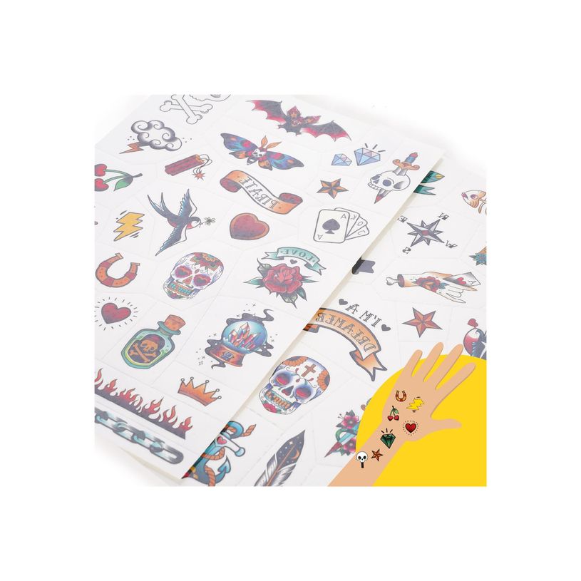 8052694028329-LEGAMI Wonderland - Tatouage temporaire - 50 pièces - old school-P_405263070_2-2