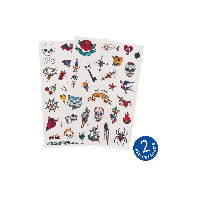 8052694028329-LEGAMI Wonderland - Tatouage temporaire - 50 pièces - old school-P_405263070_3-1