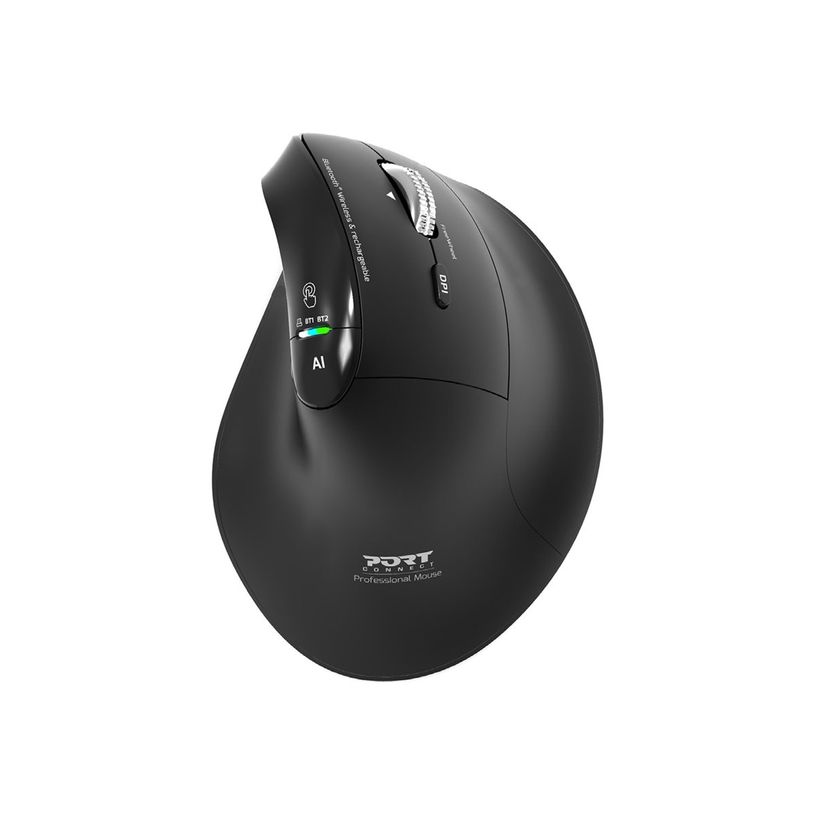 3567049102043-PORT - Souris sans fil  ergonomique -  6 boutons - noir-P_405263226_5-2