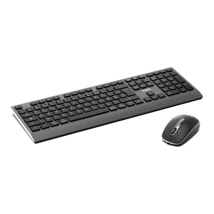 3567049112523-PORT Connect - Ensemble clavier et souris sans fil - rechargeable - AZERTY - Français-P_405263228_6-3